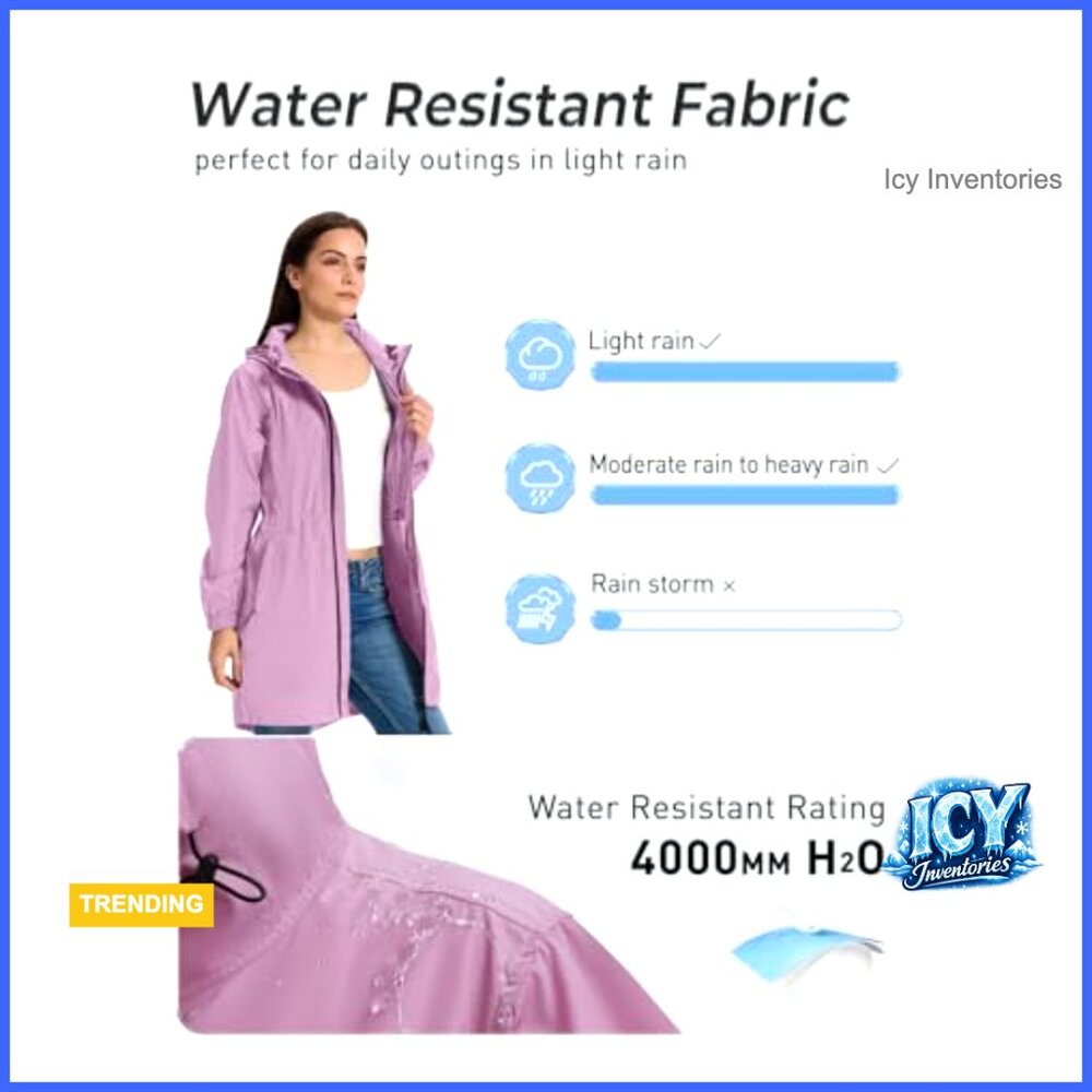 Long Packable Raincoat Waterproof Lightweight Out… - image 4